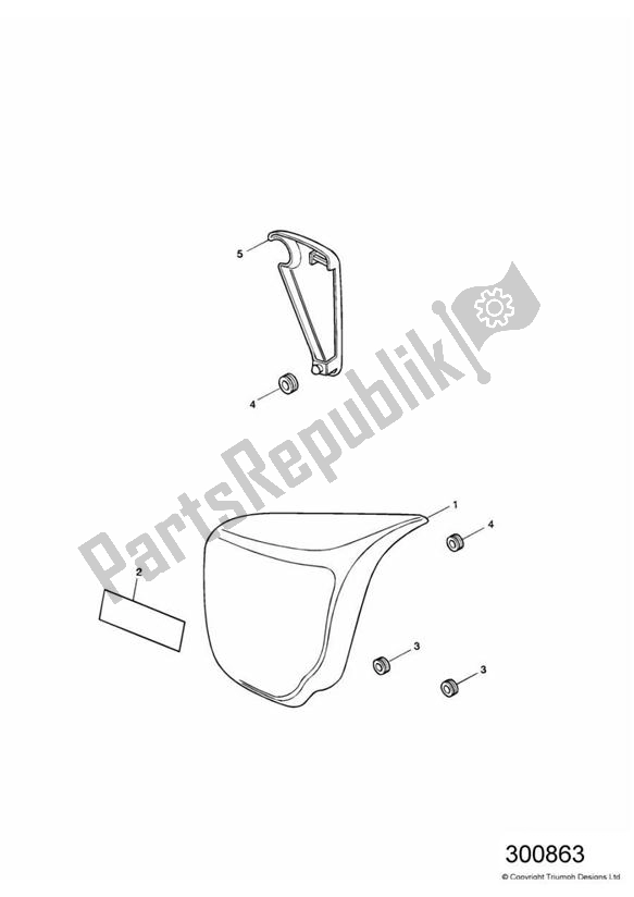 All parts for the Bodywork - Side Panels of the Triumph America Carburettor 790 2002 - 2007
